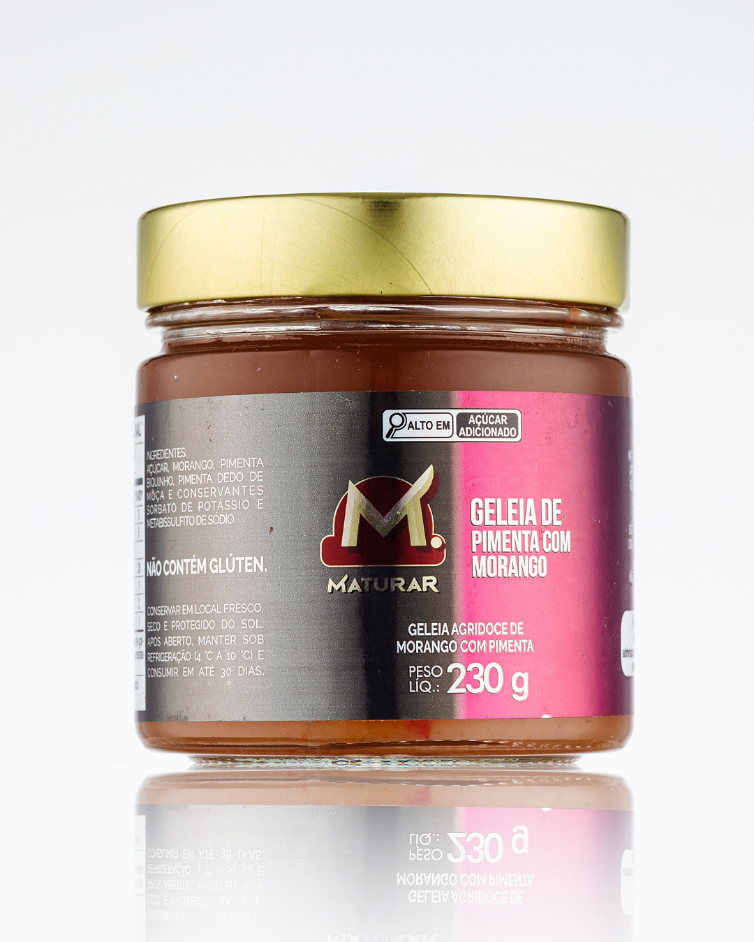Geleia de Pimenta com Morango - 230g - Maturar®